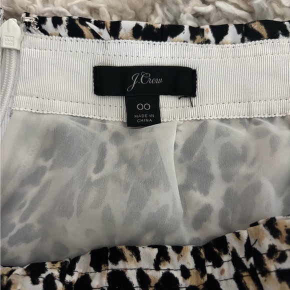 J Crew Leopard Skirt Sz 00 Pleats - Picture 13 of 15